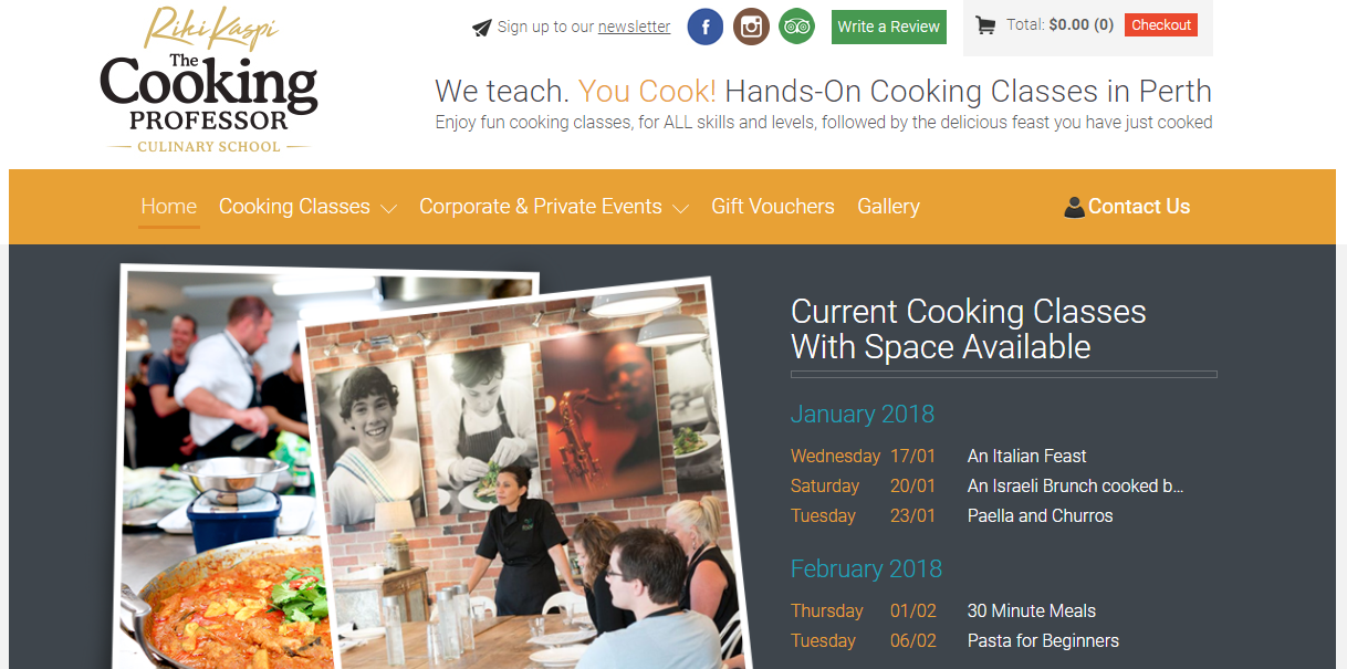 best cooking classes in perth