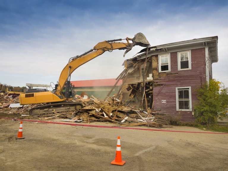 Removing commercial and residential structures