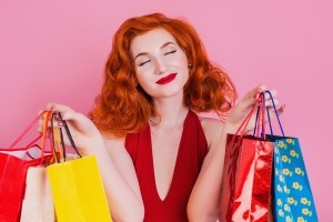 Girl with shopping bags