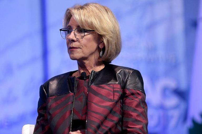 Trump’s education secretary faces public backlash