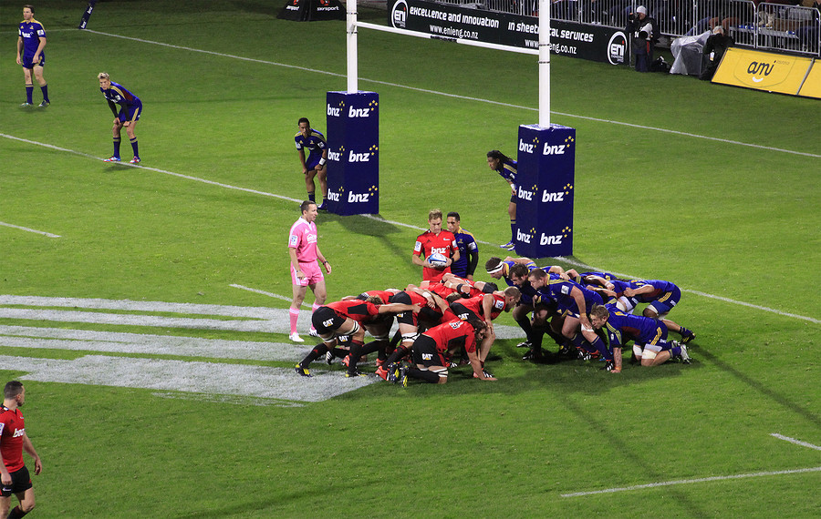 Rugby scrum