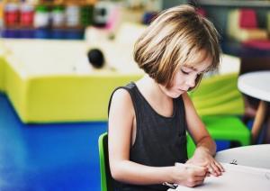 Girl child at school