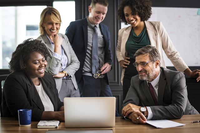 Group of office workers