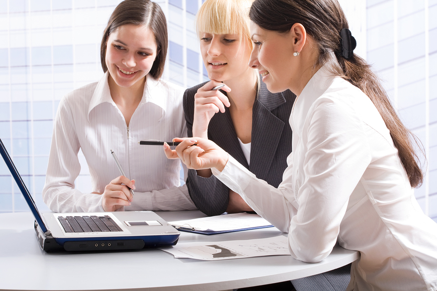 Business women discussing in a meeting