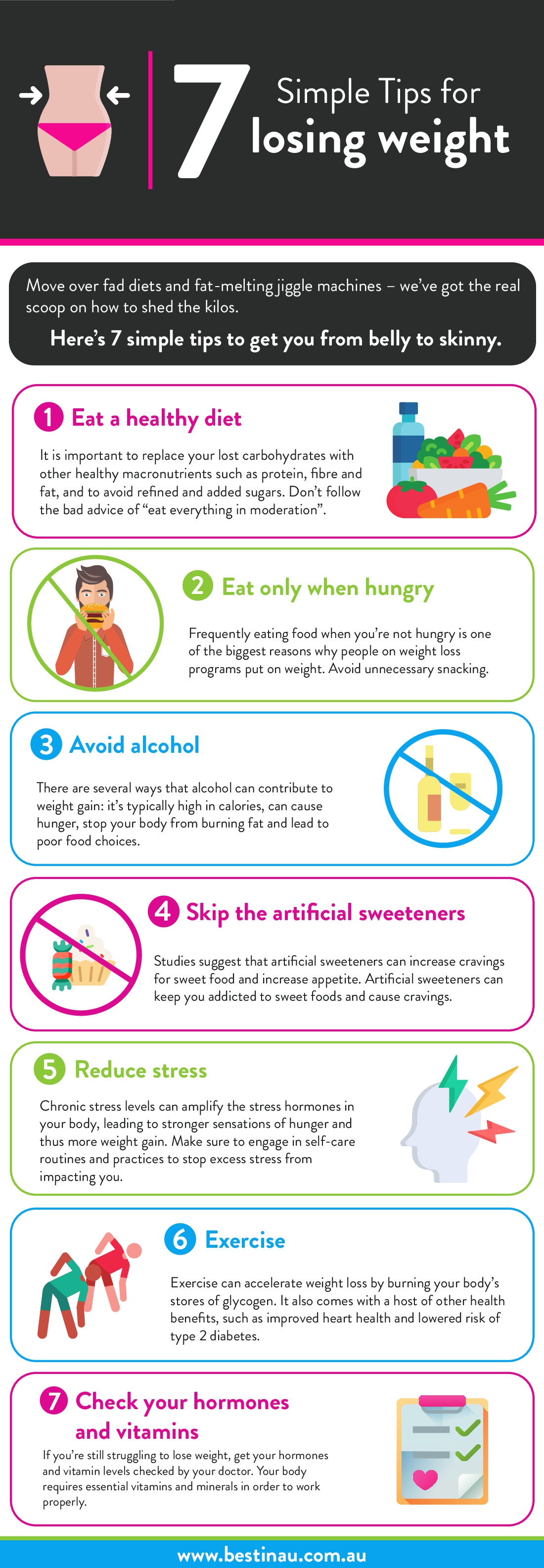 7 Simple Tips for losing weight