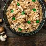 Beef stroganoff