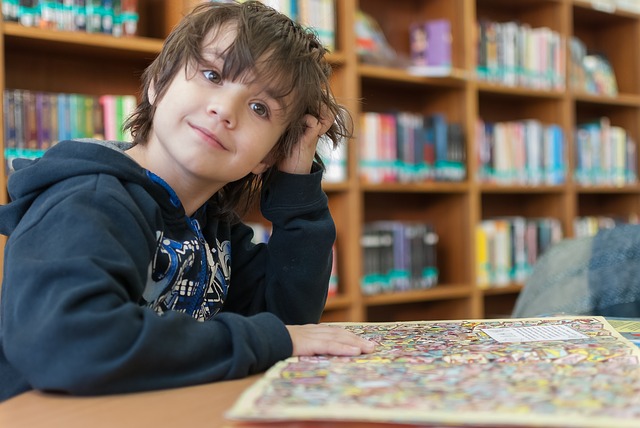 Young child thinking of their future career