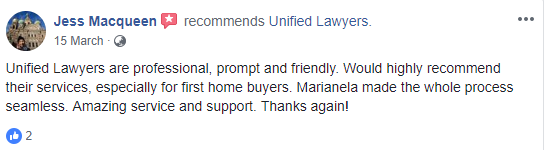 Facebook review Unified Lawyers