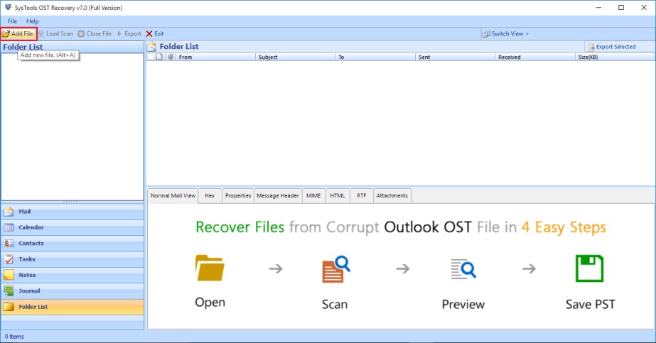 Convert OST to PST Using Software