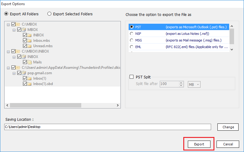 Transfer Data to Outlook from Mac