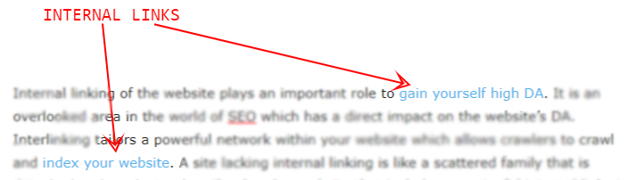 internal links example