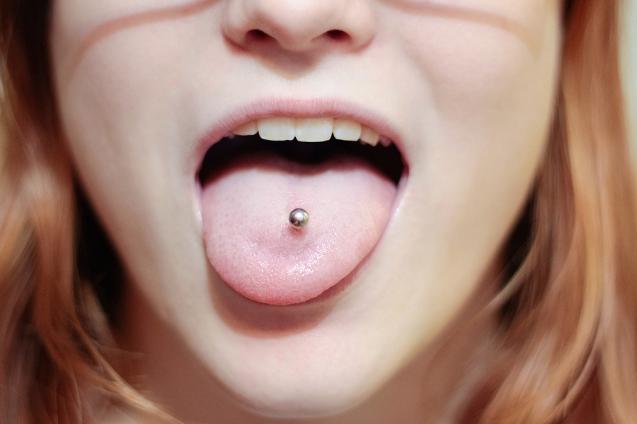piercing tongue