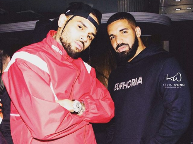 Chris Brown teases new collab with Drake for the single No Guidance
