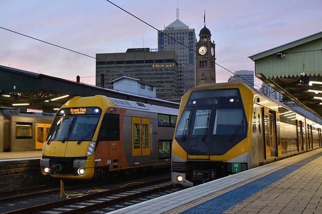 Sydney trains, Central Station.