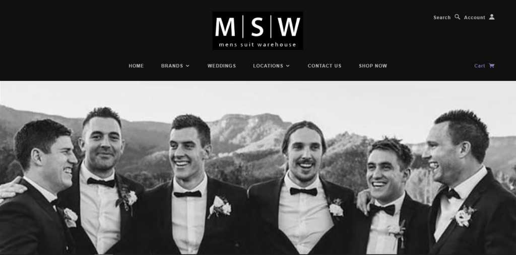 mens suit warehouse