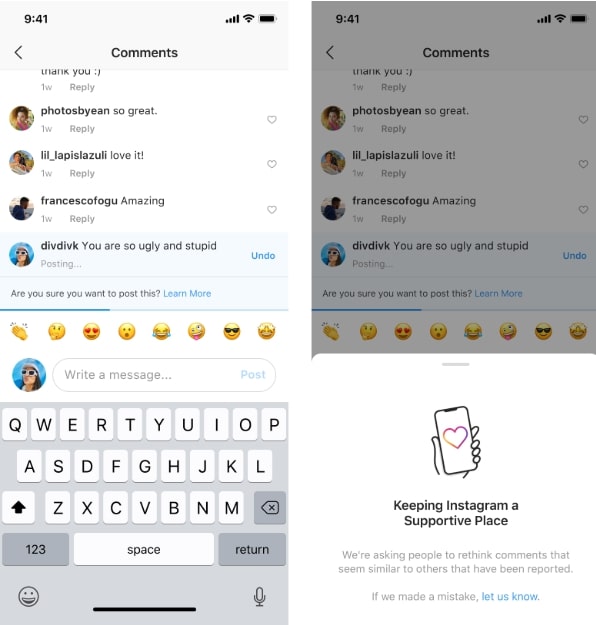 Instagram rolls out new anti-cyberbullying feature