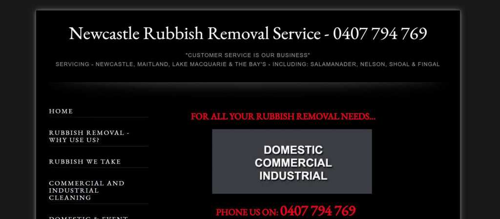 Newcastle Rubbish Removal Service