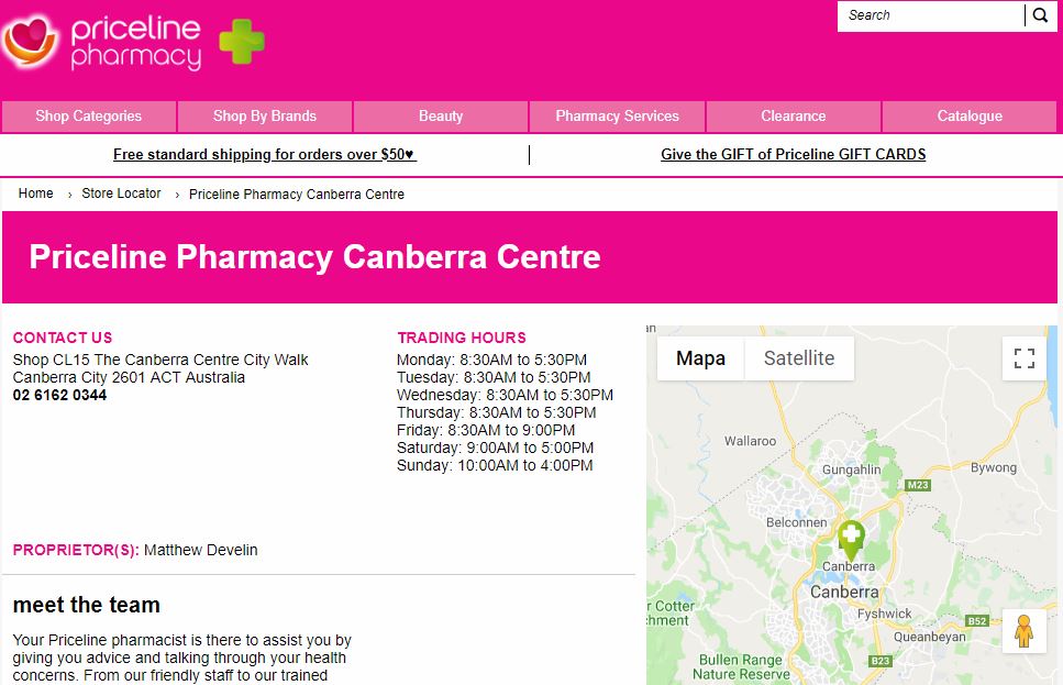 Best Pharmacy Shops in Canberra