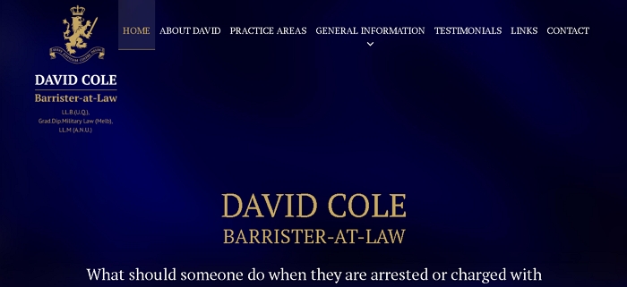 David Cole Barrister-at-Law