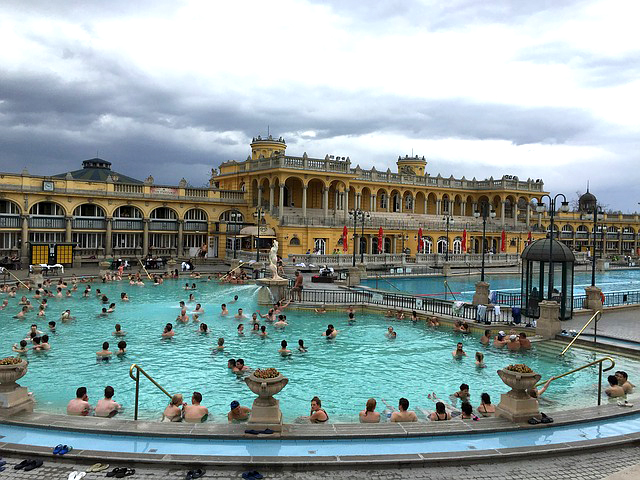 Szechenyi Baths in Budapest, Hungary