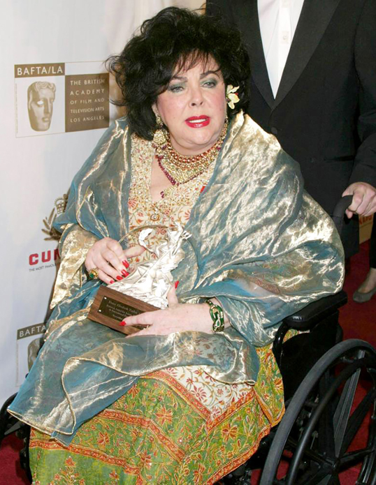 Liz Taylor wheelchair