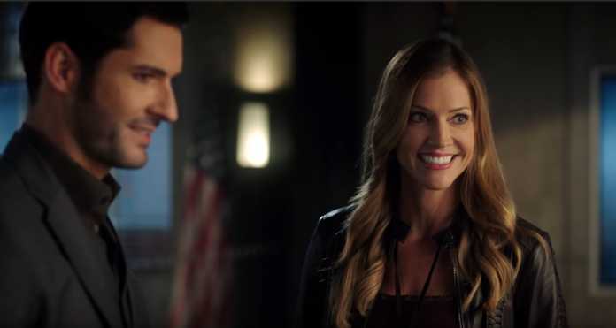 Tricia Helfer Puts on New Costume for Lucifer Season 5 Tricia Helfer Puts on New Costume for Lucifer Season 5