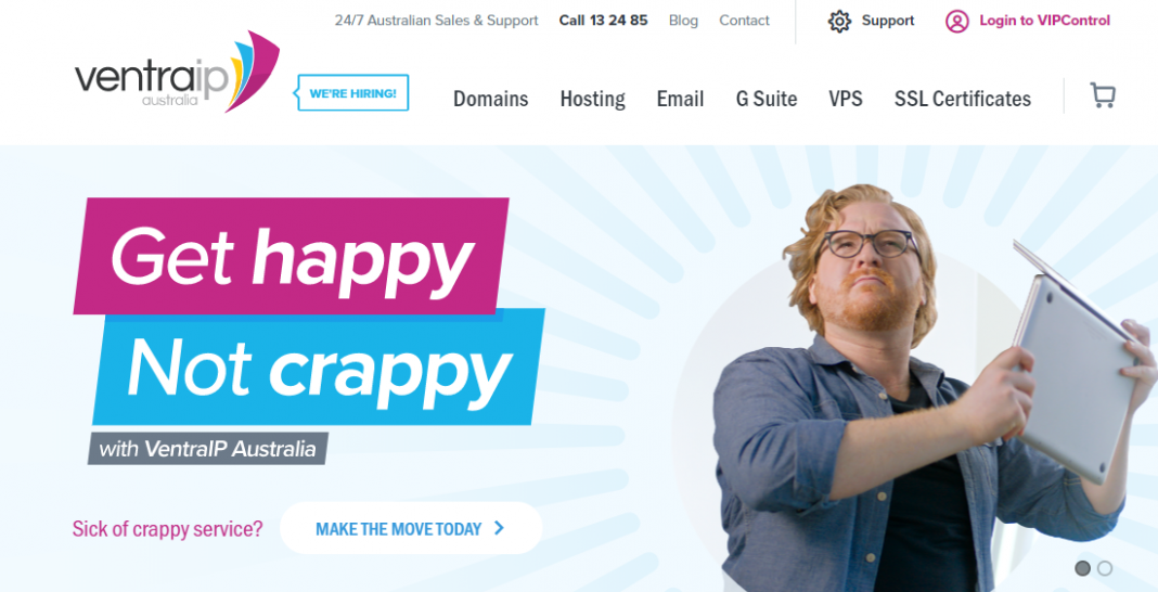 VentraIP Review - Australian hosting and domain names