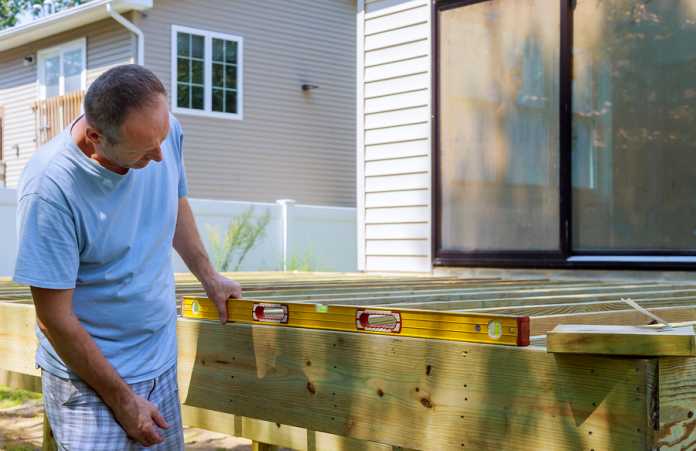 Close Up Of Exterior Timber Decking Building A Backyard Deck Wit Will composite decking add value to your home