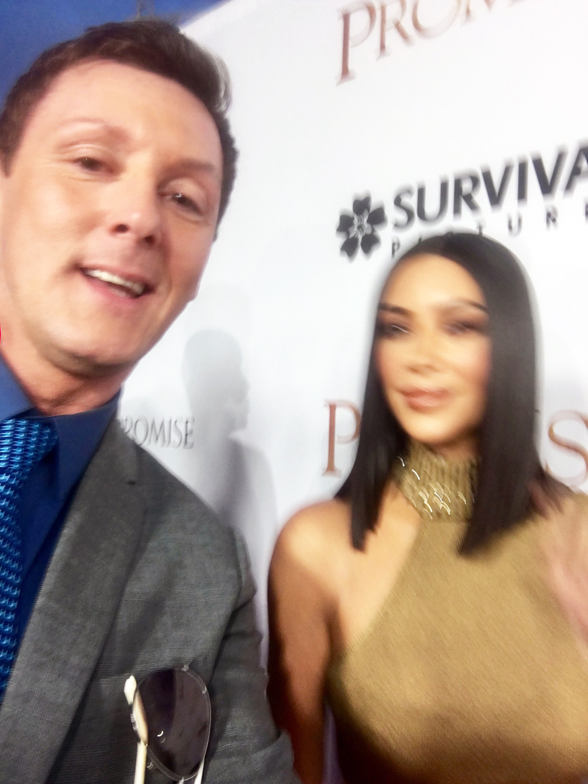 Kim laughed off Sean’s first attempt at taking a selfie with her