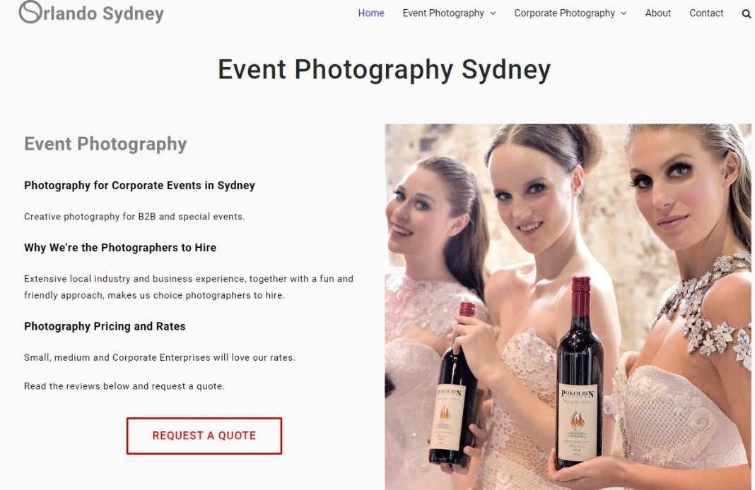 Orlando Sydney Event Photography Review