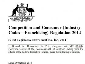 The Franchising Code of Conduct