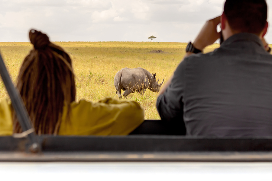 Tourists in Safari Kenya