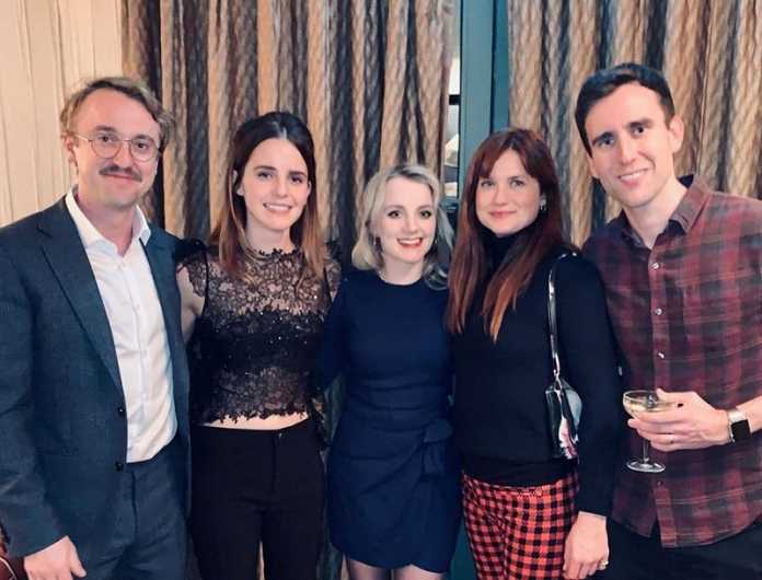 Emma Watson skips Little Women tour, hangs out with Harry Potter cast Emma Watson, Tom Felton, Harry Potter