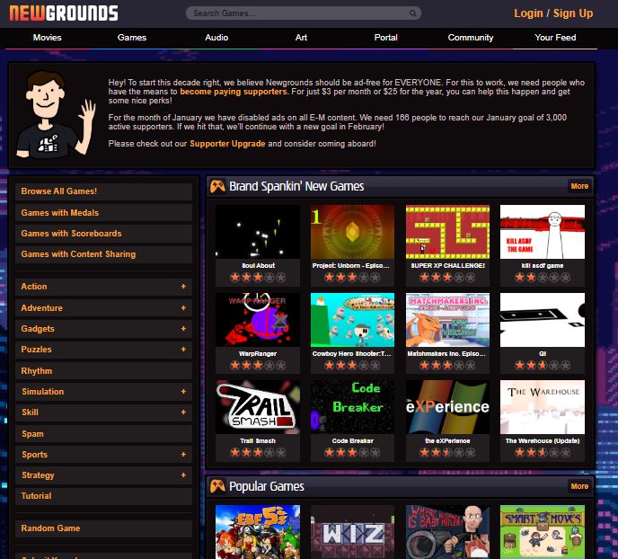 gaming website for children