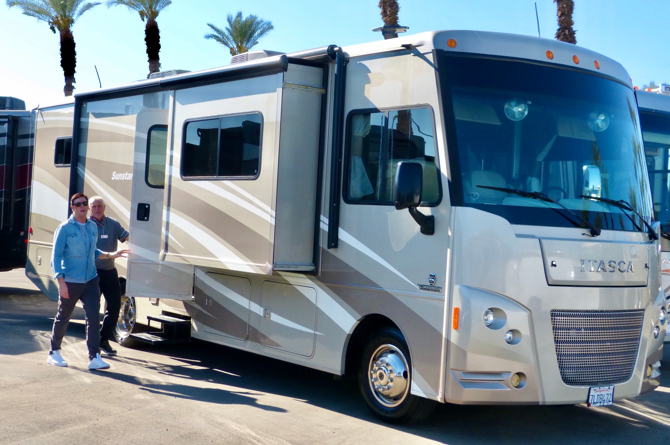 Sean’s second choice is a more modestly priced Winnebago ‘Itasca’ Class A coming in at a cool $90k