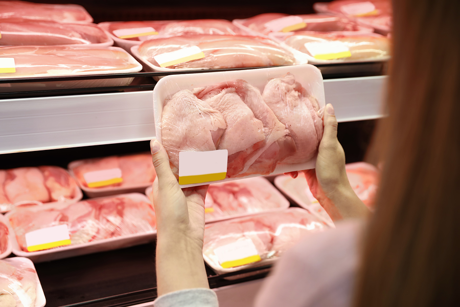 Raw chicken should always be stored in clean, sealed containers