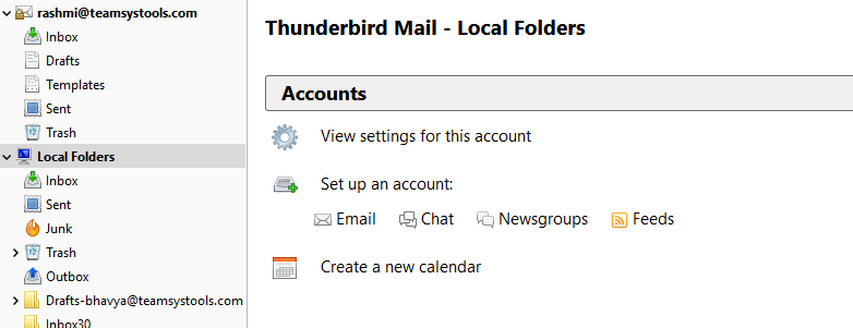 Thunderbird emails settings after transfer from Outlook