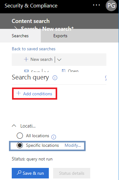 Query option