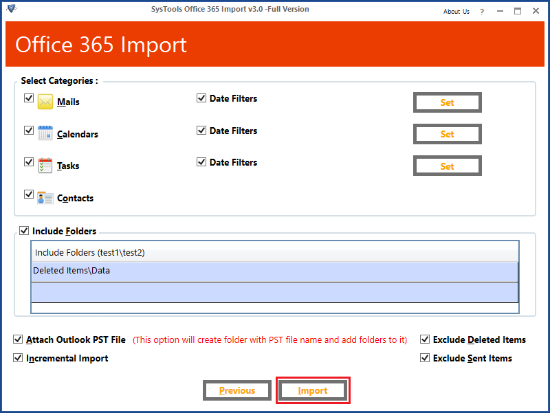 simple steps to import mails to Office 365 from PST file