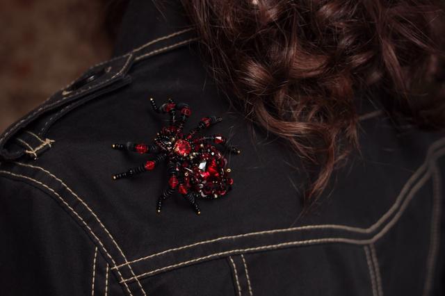 Spider brooch