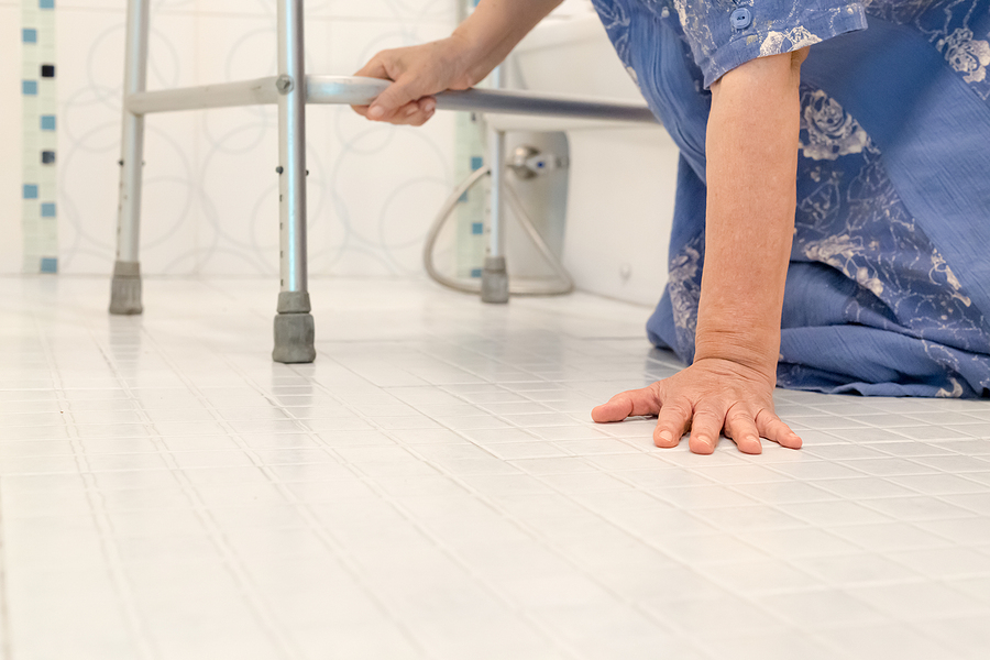 Install safe flooring for bathroom