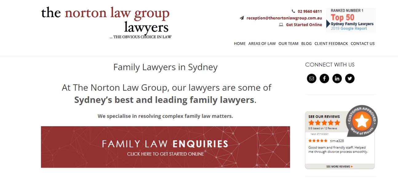 Family law Chatswood firm