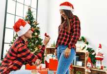 planning a surprise Christmas engagement