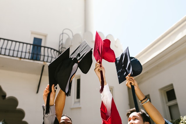 Budget outdoor graduation